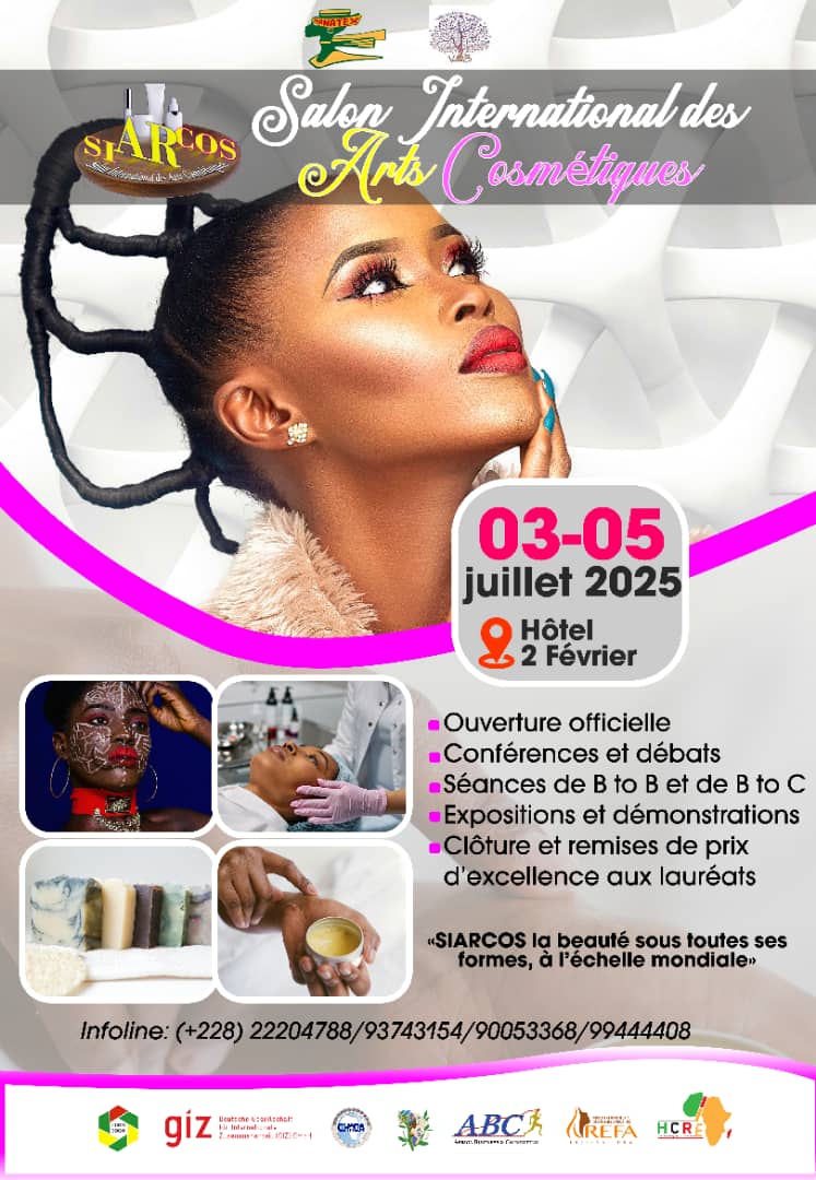 Salon International des Arts Cosmétiques : c’est du 3 au 5 juillet prochain à l’hôtel 2 Février